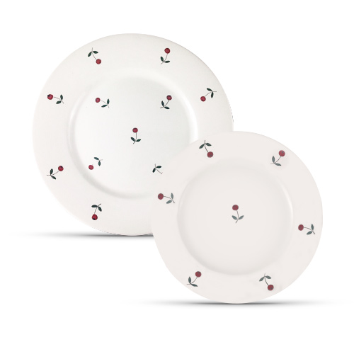 Assiette Ronde Lisse à Aile