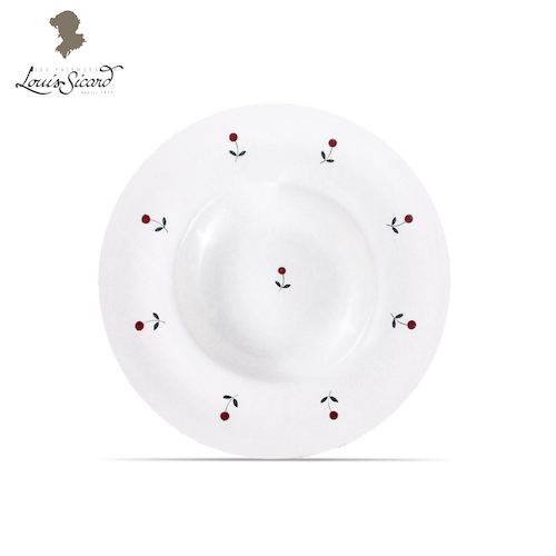 Assiette à Pâtes - Collection Art de la Table Semis Blanc - Faïences Louis Sicard
