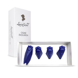 Repose Couteau Bleu Majorelle Mat - Cigale Évocation - Faïences Louis Sicard