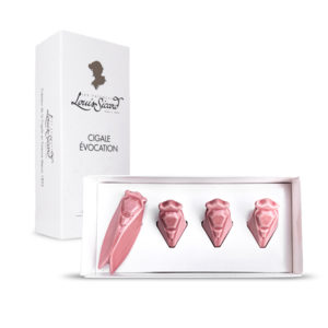 Repose-Couteau Cigale Évocation - Rose Clair Brillant - Faïences Louis Sicard
