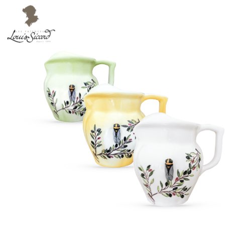 Pichet Glaçons Décor Olivier - Faïences Louis Sicard