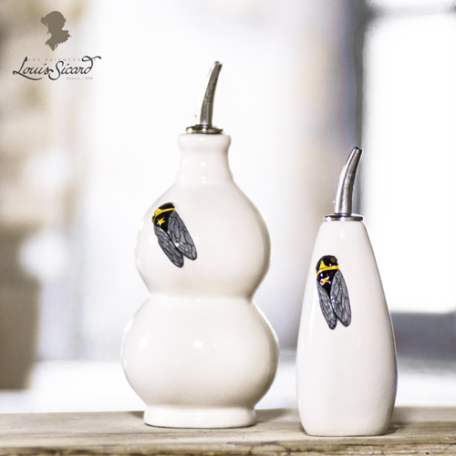 Bouteille D'huile En Céramique Artisanale Avec Bouchon Liège - Distributeur élégant Pour Huile D'olive, Décoration Cuisine