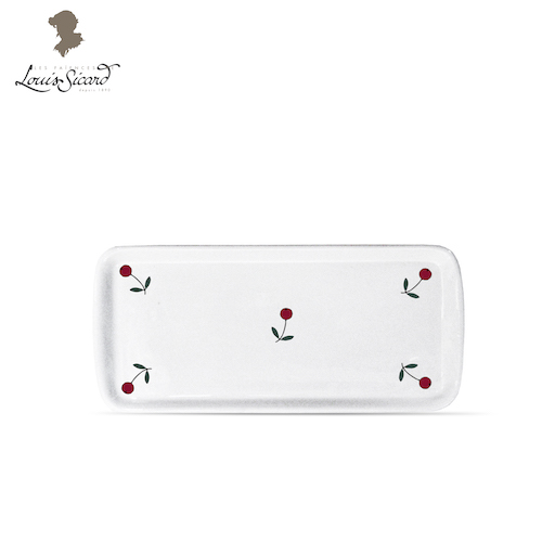 Plat Rectangulaire Mini Déco - Collection Art de la Table Semis Blanc - Faïences Louis Sicard