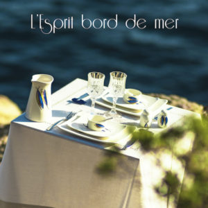 Visuel Table bord de mer - Collection art de la table Les Sardines - Titre: L'Esprit Bord de Mer - Faïences Louis Sicard