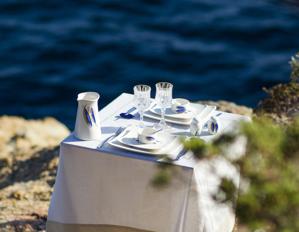 Collection Art de la Table Les Sardines de Louis Sicard. L'Esprit Bord de Mer.