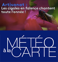 Météo à la Carte Emission France 3 Replay "Les Cigales en faïence chantent toute l'année!"