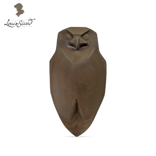 La Chouette - Effet Rouillé - Effet Métal - Faïences Louis Sicard