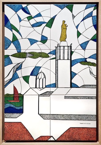Tableau-Carreau-Faience-Notre-Dame-Francois-Marie-Luca-et-Louis-Sicard "Notre Dame" - Tableau en Céramique de Francois-Marie Luca