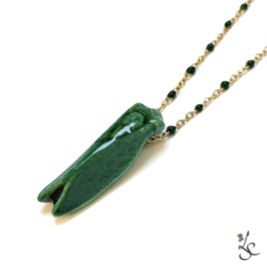 Bijou-Cigale-Evocation-Vert-Emeraude-Faiences-Louis-Sicard-Aubagne Bijou Cigale à porter - Couleur Vert Emeraude - Faïences Louis Sicard