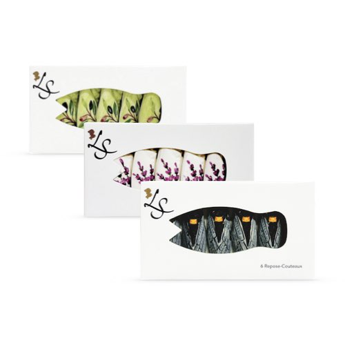 Visuel Lot de 2 Boîtes de Repose-Couteaux - Faïences Louis Sicard