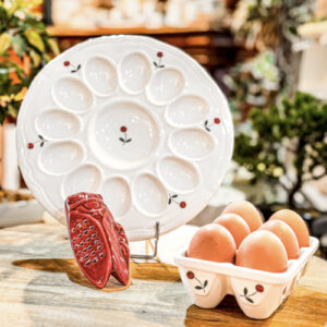 Promo Pâques Assiette Mimosa + Boîte à Oeufs Semis Blanc