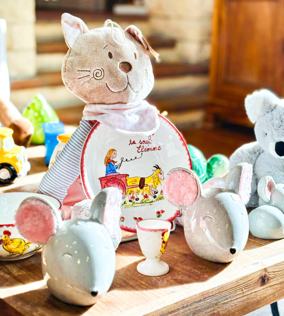 Articles pour Enfants - Bouillie personnalisée - Tirelire - Doudou - La Boutique Déco des Faïences Louis Sicard