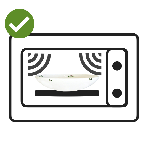 Icône Micro Onde -Usage et Entretien Vaisselle - Faïences Louis Sicard