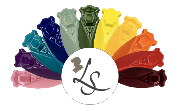Exemple de Couleurs Cigale Évocation en éventail avec le logo Louis Sicard au centre