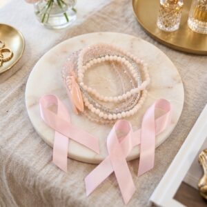 Bracelet Rose Poudré Octobre Rose copie Bracelet Cigale Evocation Rose Poudré - à gagner - Jeu Concours Instagram - Octobre Rose - Faïences Louis Sicard